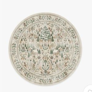 Ruggable Juniper Neutral Multicolor Round Rug. 6ft